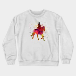 Watercolor horse show Crewneck Sweatshirt